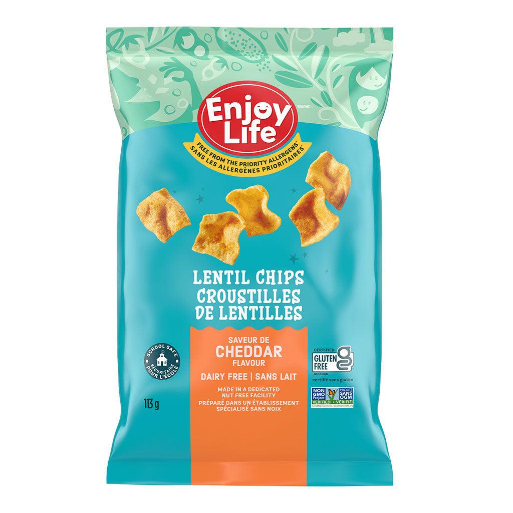 Croustilles de Lentilles Saveur de Cheddar Sans Lait Enjoy Life