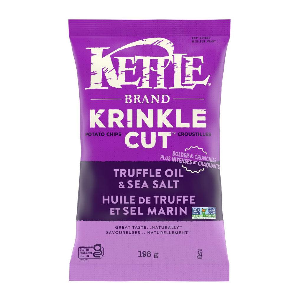 Croustilles Krinkle Cut Huile de Truffe et Sel Marin Kettle - La Boite à Grains