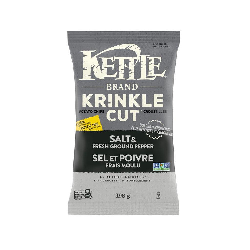 Croustilles Krinkle Cut Sel & Poivre Frais Moulu Kettle - La Boite à Grains