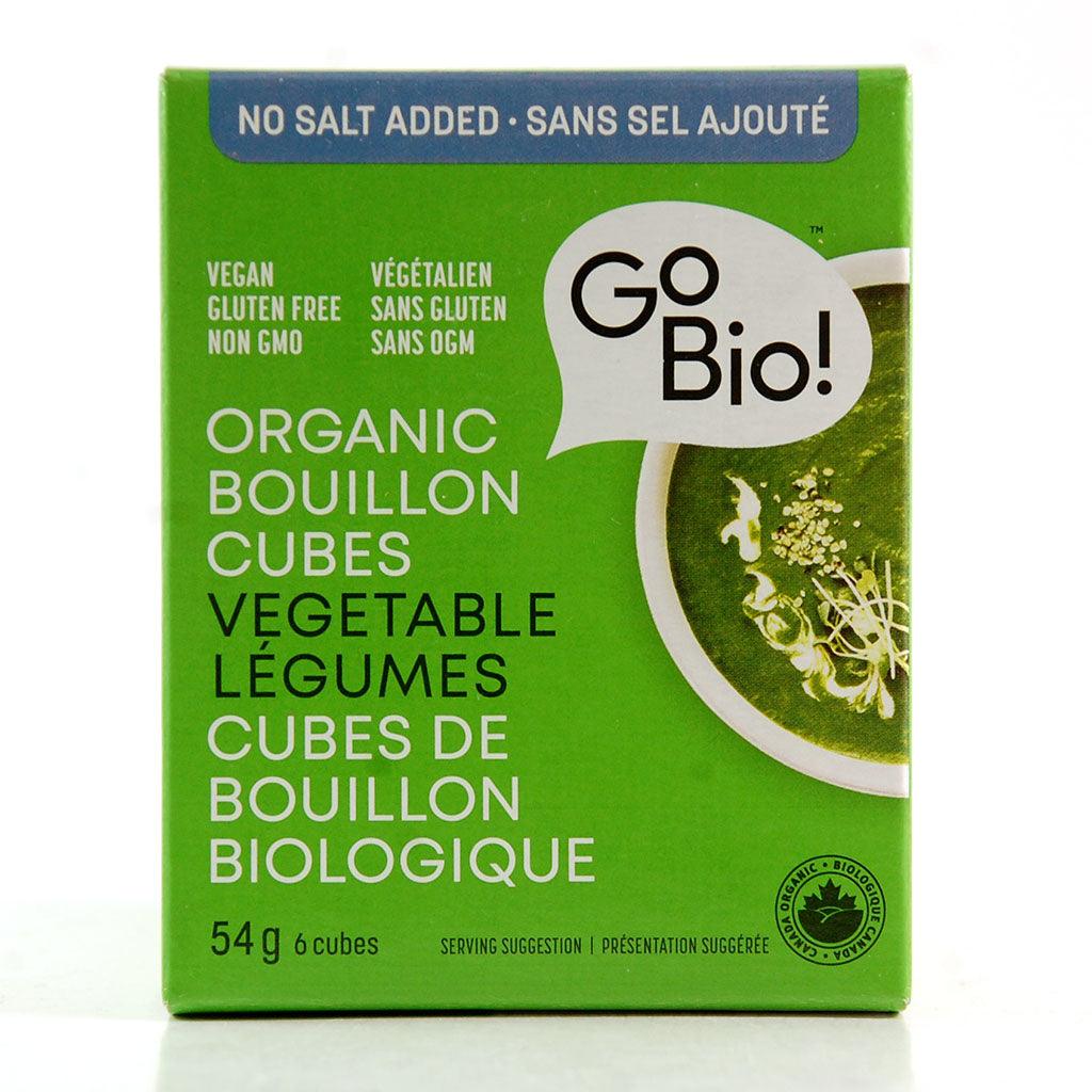 Cubes de Bouillon Biologique aux Légumes Sans Sel Ajouté Go Bio - La Boite à Grains