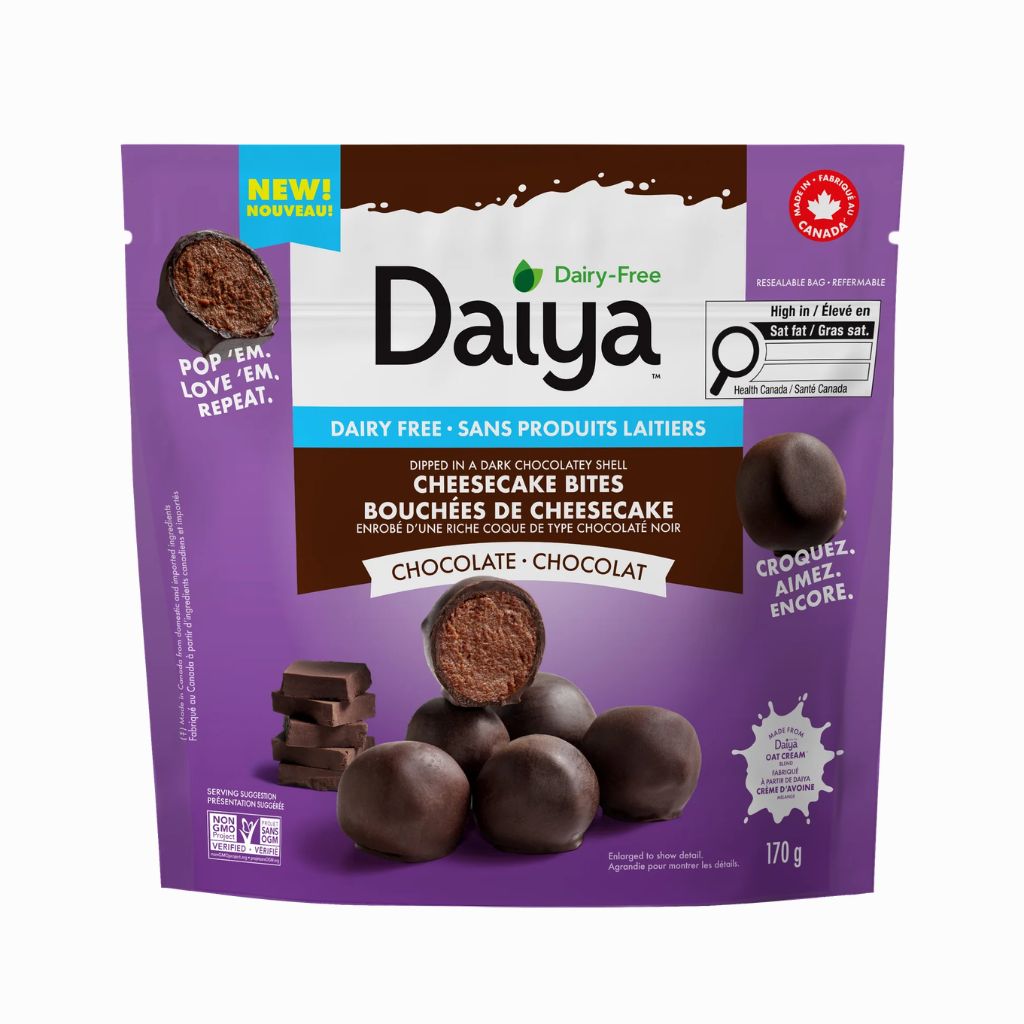 bouchées de cheesecake véganes chocolat Daiya - La Boite à Grains