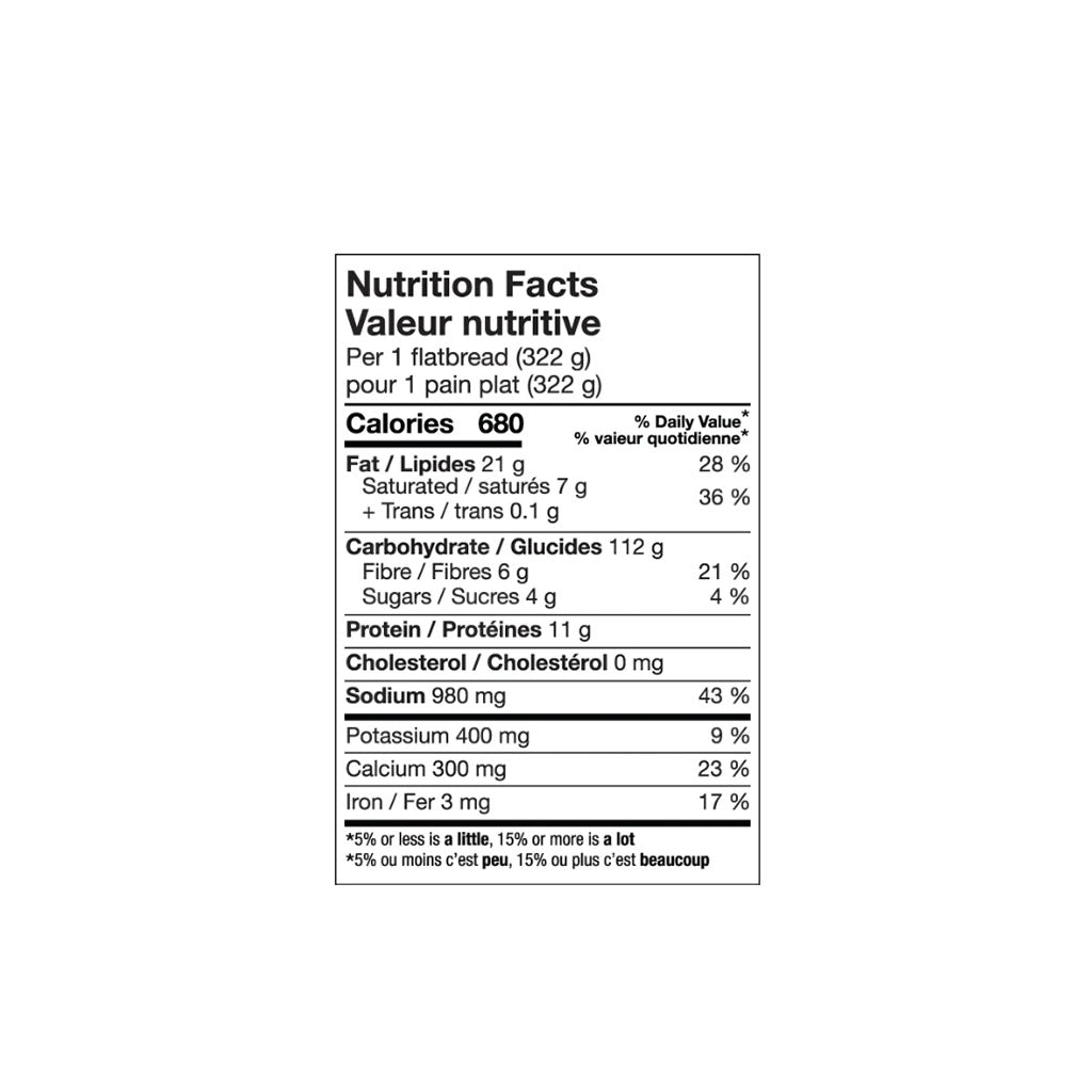 pain plat saveur de saucisse et chou frisé Daiya - La Boite à Grains