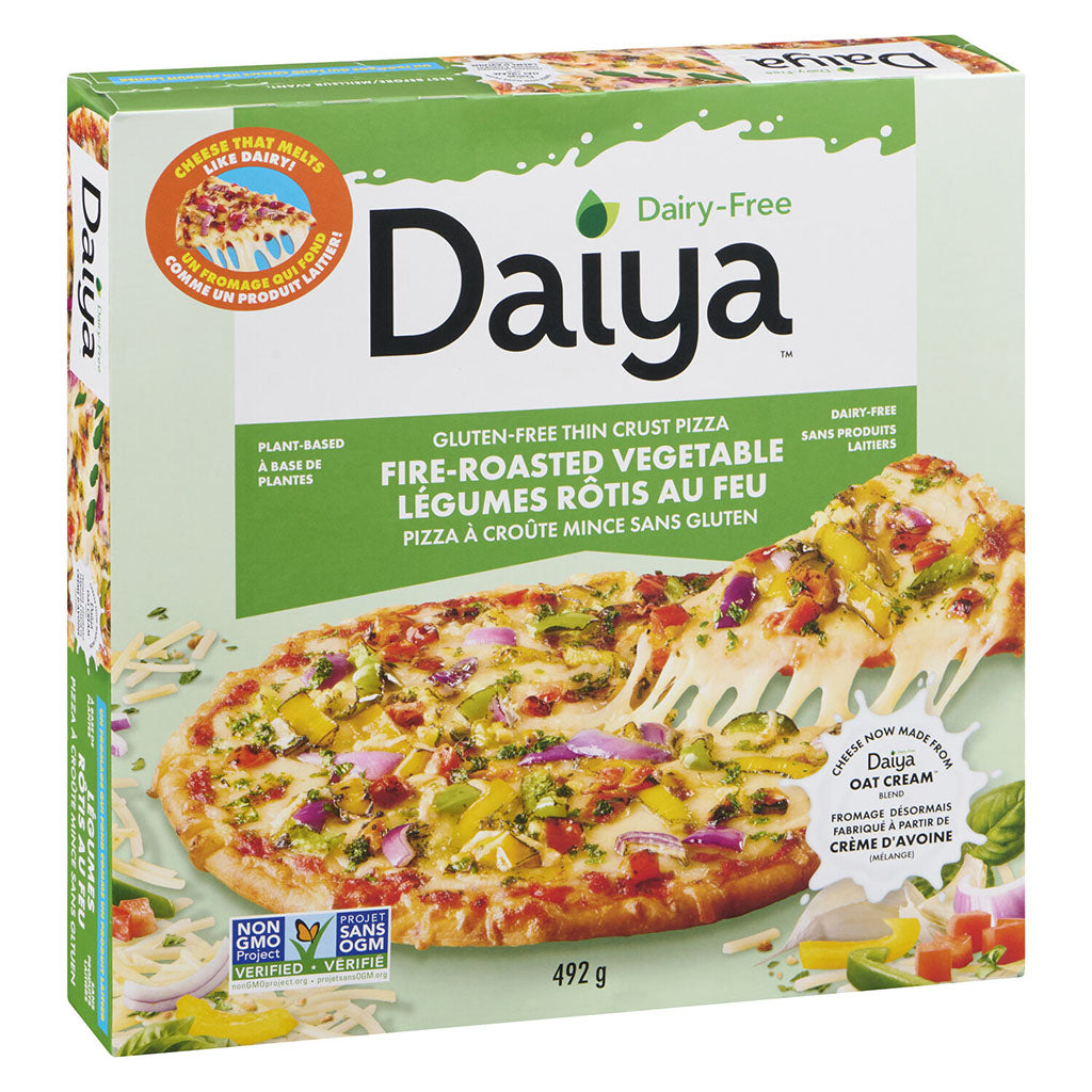 daiya pizza à croûte mince sans gluten légumes rôtis - La Boite à Grains