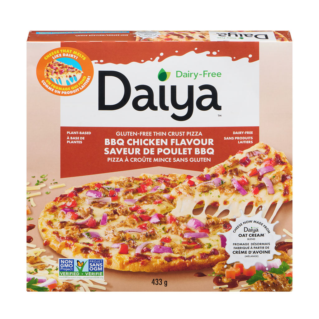 daiya pizza croûte mince saveur de poulet bbq - La Boite à Grains