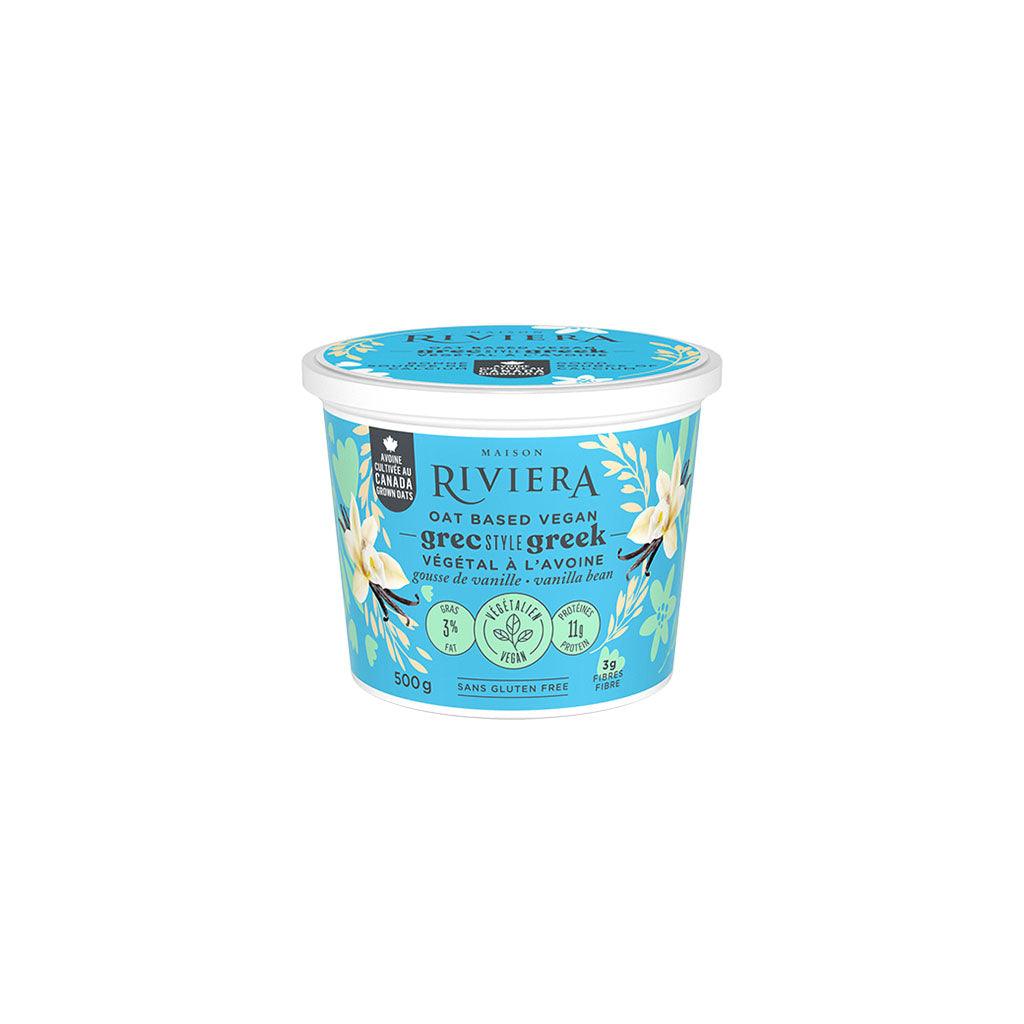 Délice Végétal à l'Avoine Style Grec Gousse de Vanille Maison Riviera - La Boite à Grains