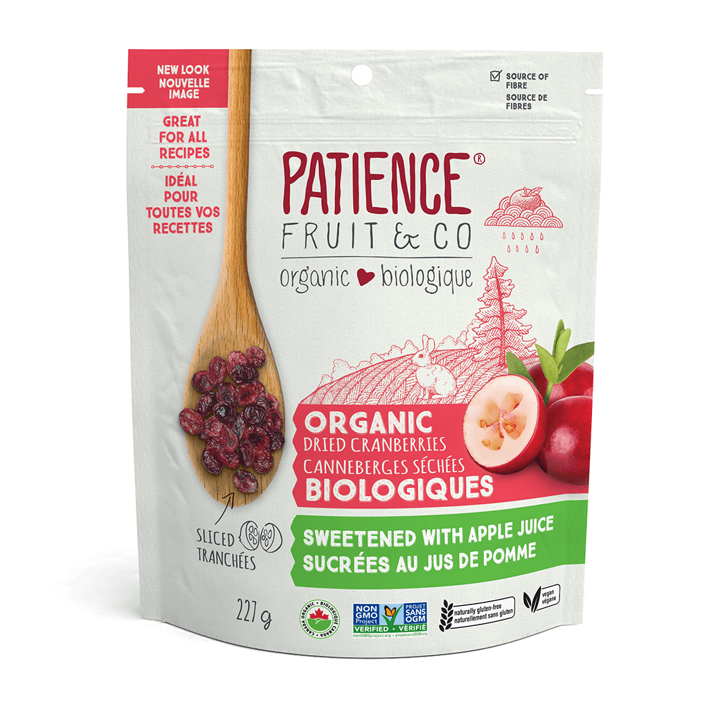 Demies Canneberges Séchées Sucrées au Jus de Pomme Patience Fruit & Co - La Boite à Grains