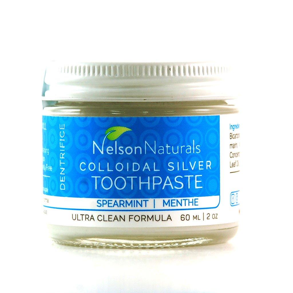 Dentifrice à l'Argent Colloïdal Menthe Nelson Naturals - La Boite à Grains