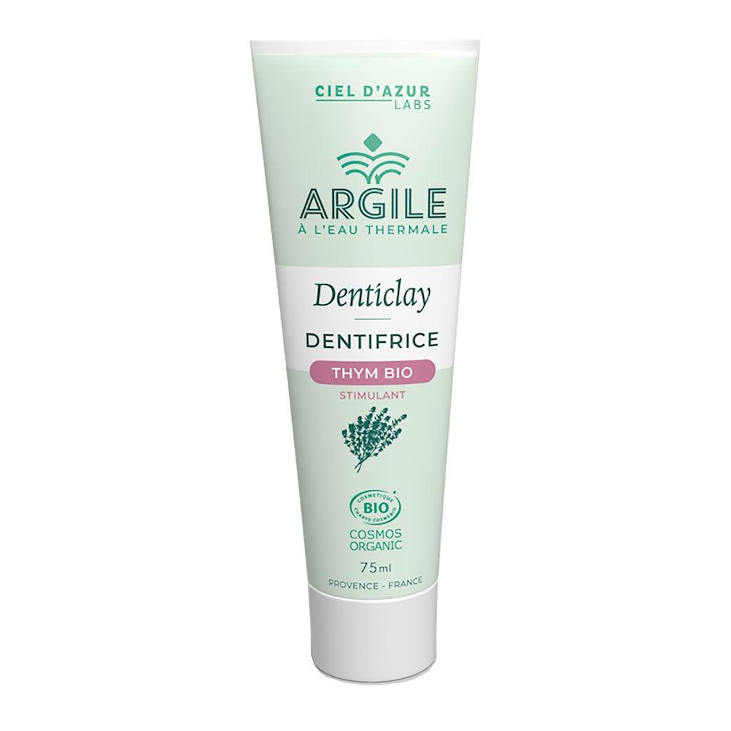 Dentifrice DentiClay Argile & Eau Thermale Thym Bio Ciel d'Azur - La Boite à Grains