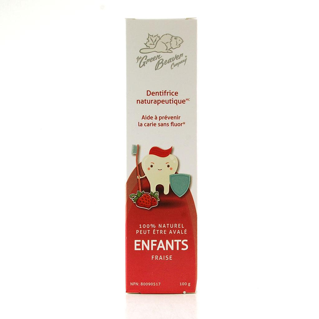 Dentifrice Naturapeutique Enfants Fraise Green Beaver - La Boite à Grains