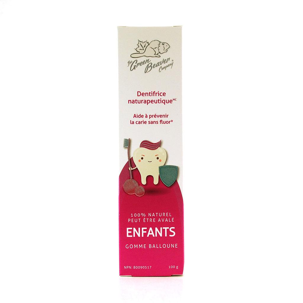 Dentifrice Naturapeutique Enfants Gomme Balloune Green Beaver - La Boite à Grains