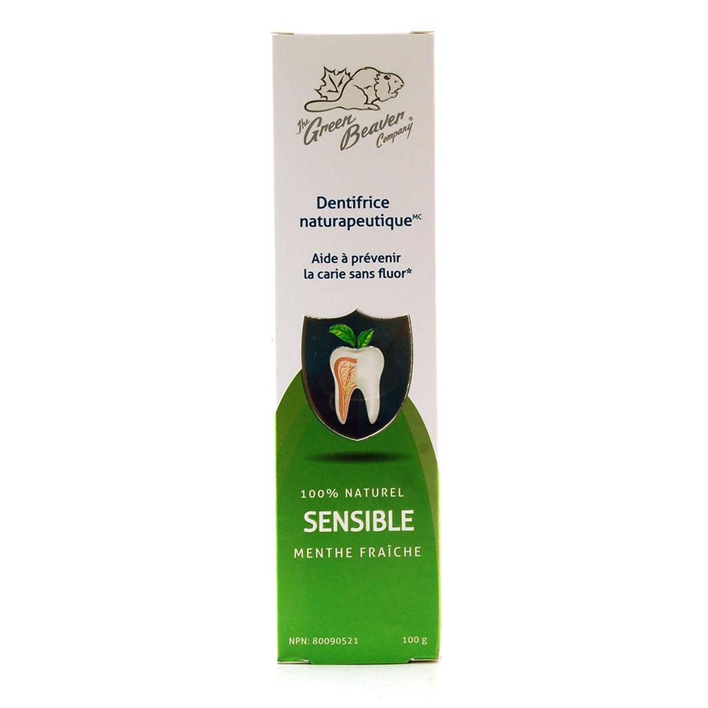 Dentifrice Naturapeutique Sensible Menthe Fraîche Green Beaver - La Boite à Grains