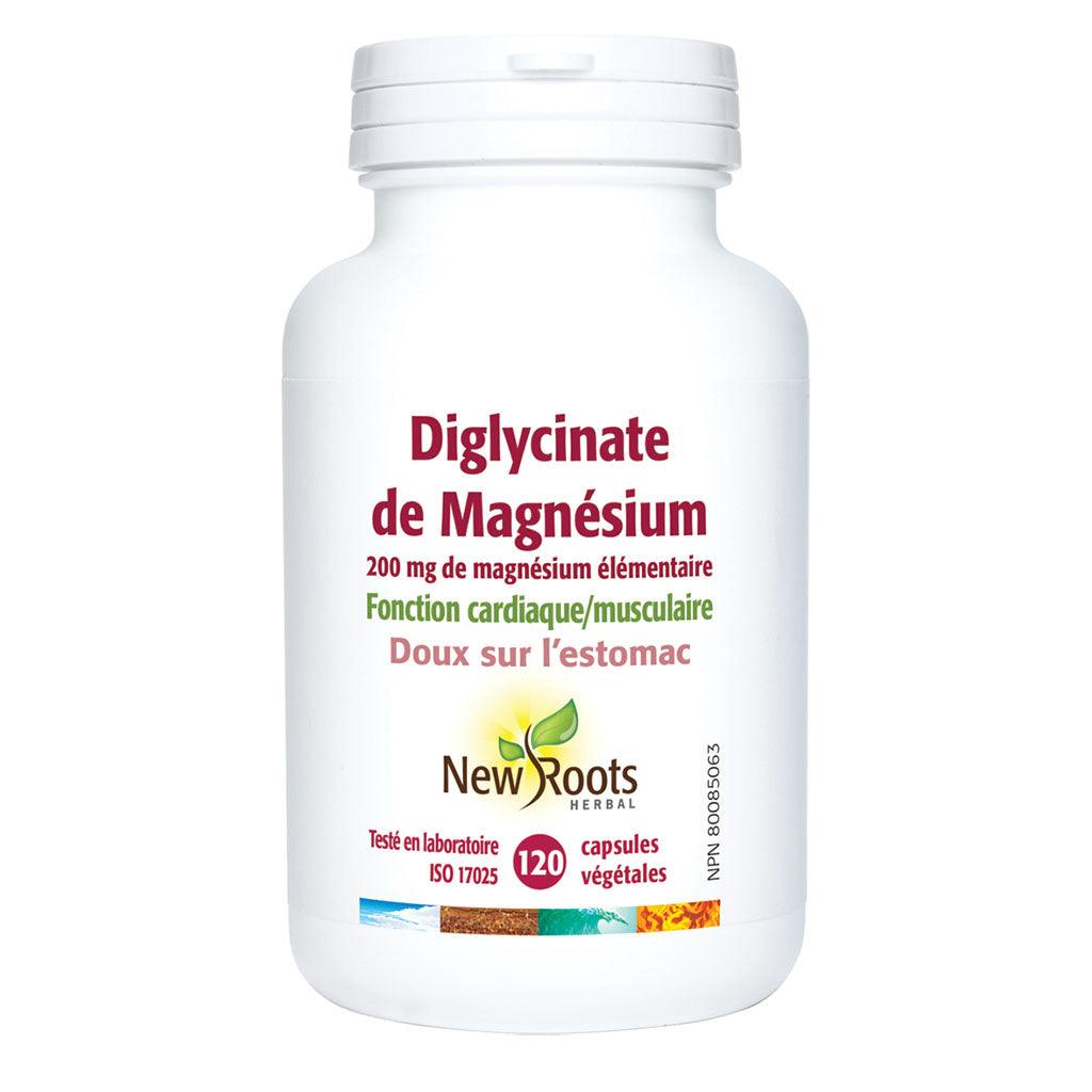 Diglycinate de Magnésium 200 mg New Roots Herbal - La Boite à Grains
