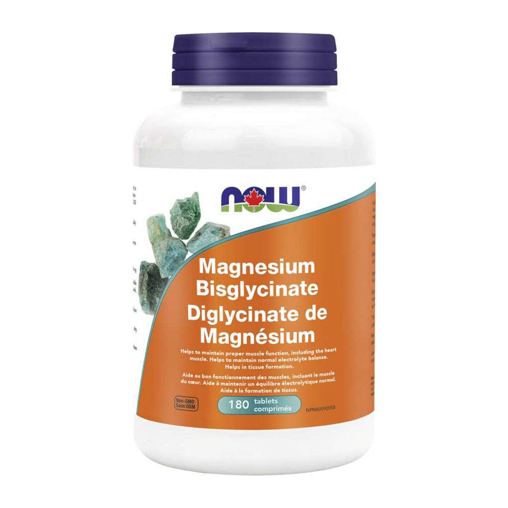 Diglycinate de Magnésium (Comprimés) Now - La Boite à Grains