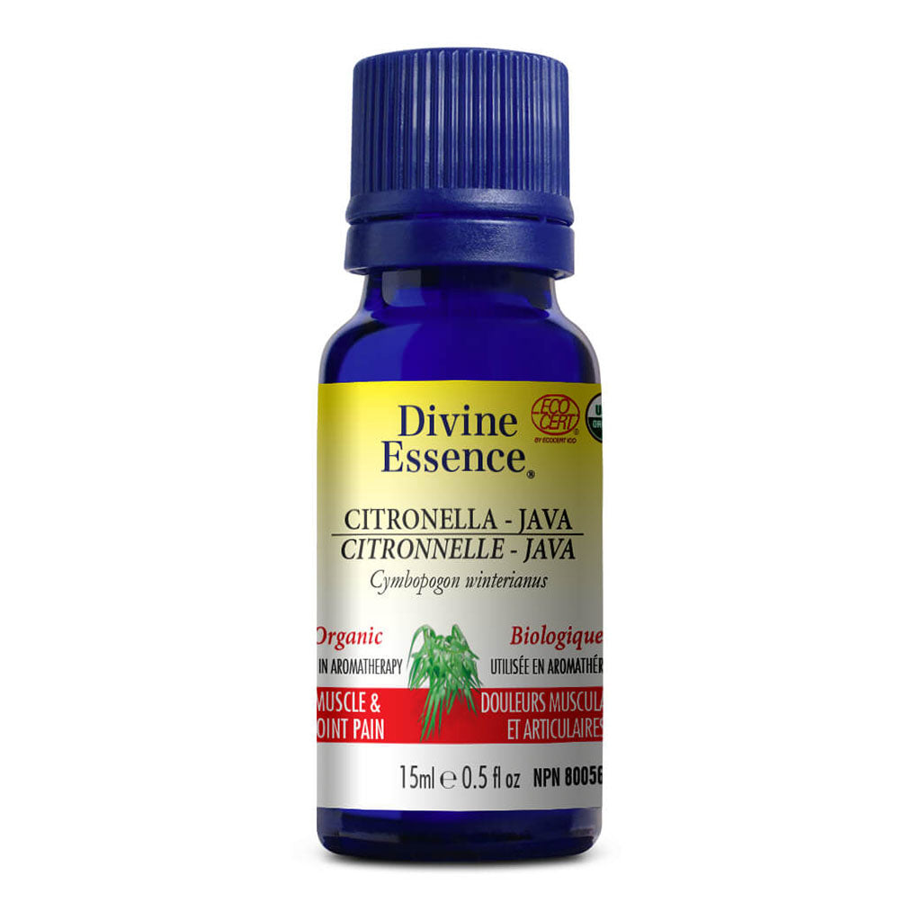 divine essence huile essentielle citronnelle java biologique 15 ml