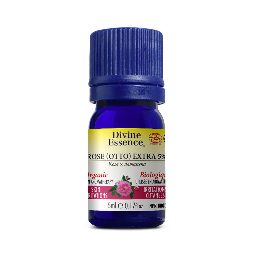divine essence rose otto extra biologique 5 ml