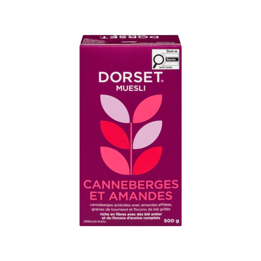 muesli canneberges et amandes Dorset - La Boite à Grains