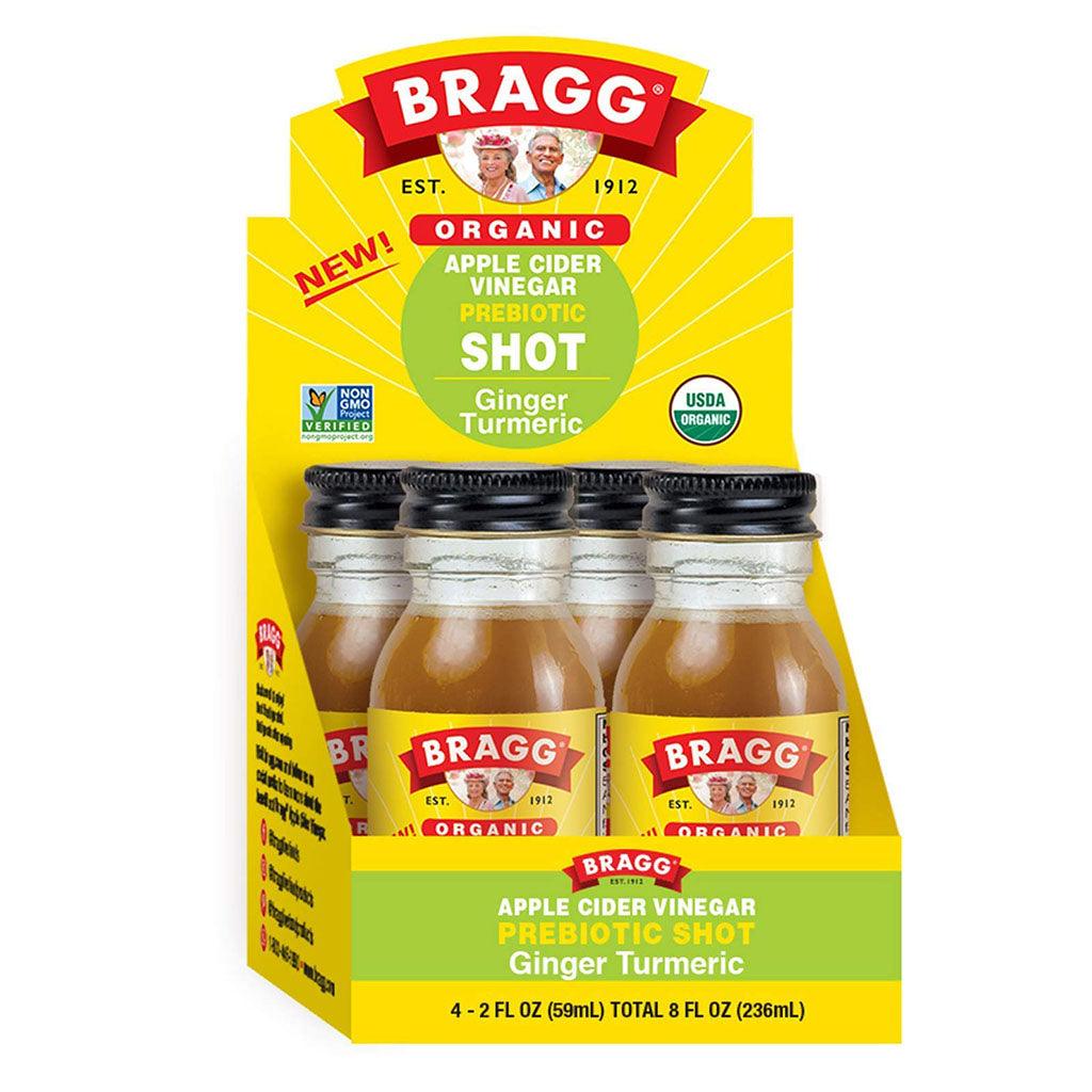 Dosette Vinaigre de Cidre de Pomme Gingembre et Curcuma Biologique Bragg - La Boite à Grains