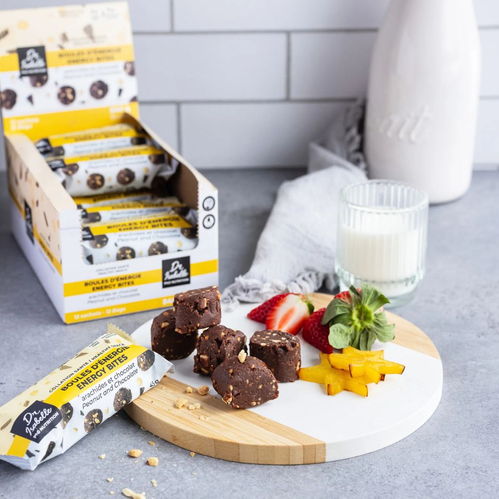 Peanut and Chocolate Energy Balls by Isabelle Huot - La Boite à Grains