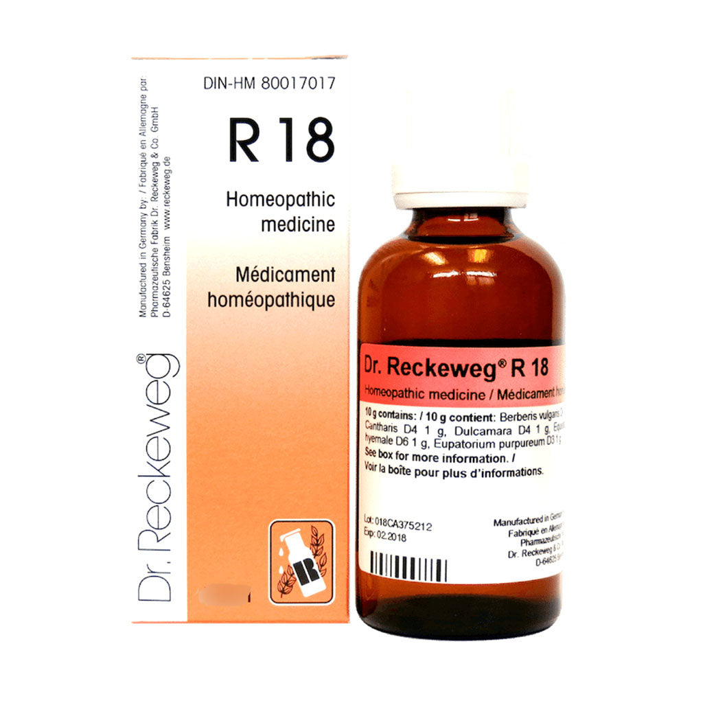 dr reckeweg r18 médicament homéopathique 22 ml