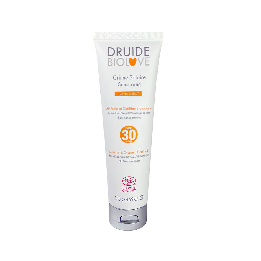 crème solaire minérale FPS30 Druide BioLove - La Boite à Grains