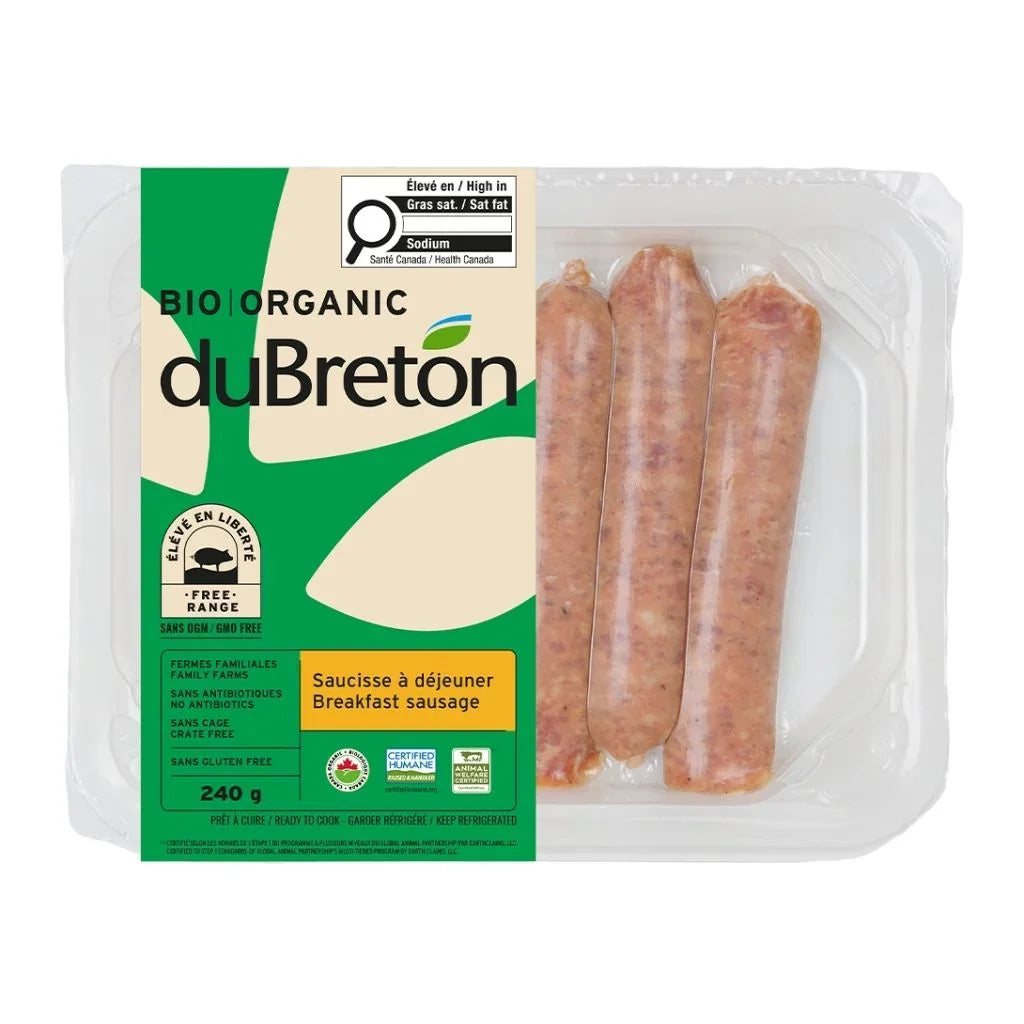 sausages breakfast organic DuBreton - La Boite à Grains