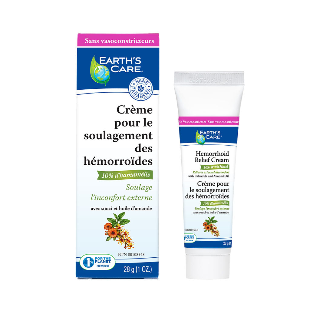 earths care crème pour le soulagement des hémorroïdes 28 g