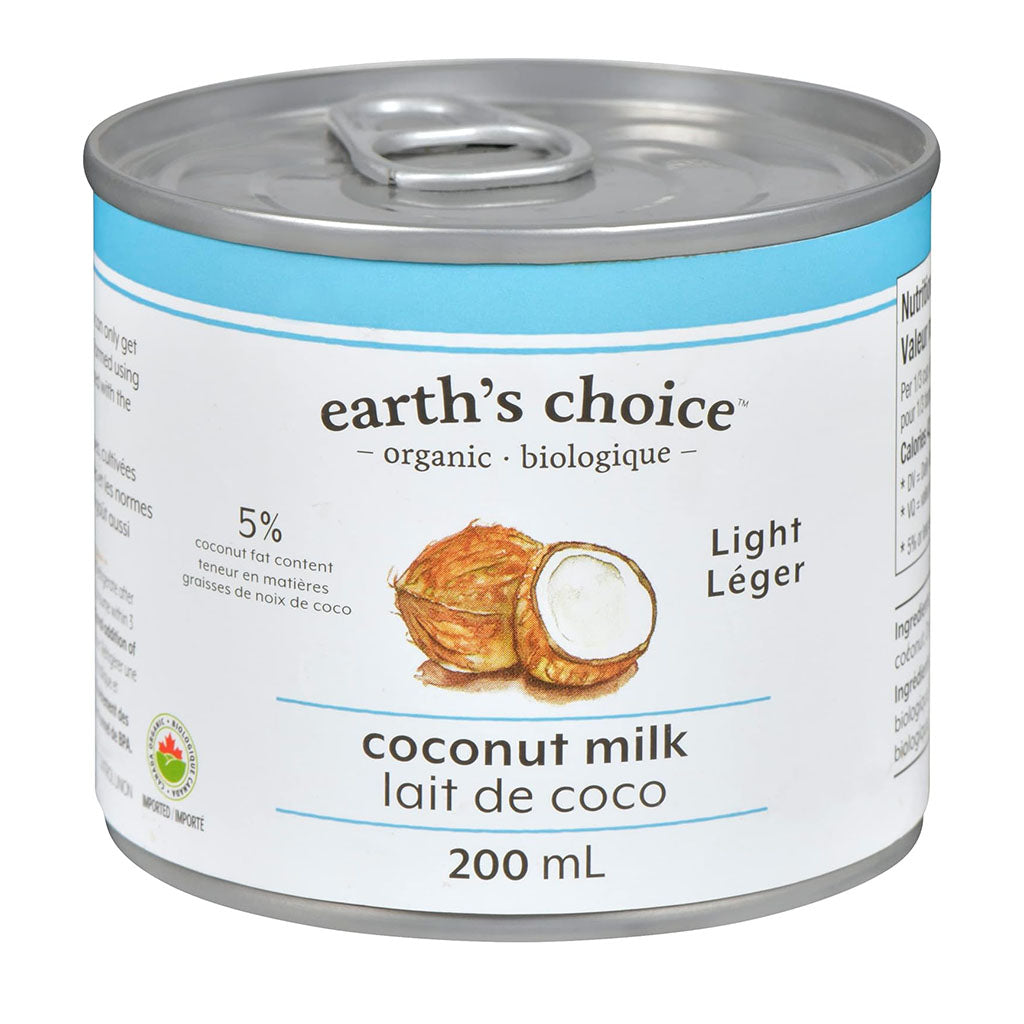 lait de coco léger biologique Earth's Choice - La Boite à Grains