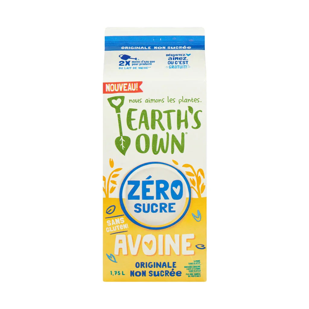 earth's own zero sugar oats 1.75 L - La Boite à Grains