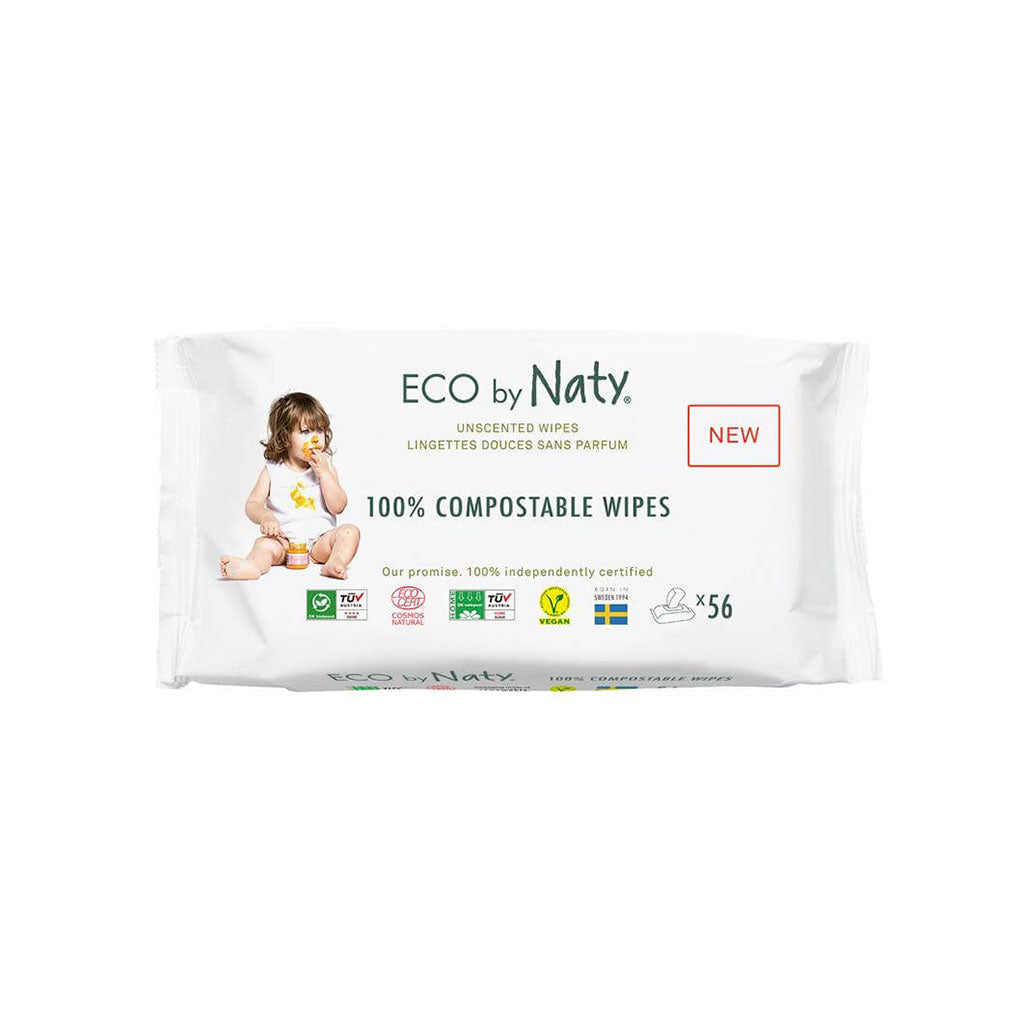 eco by naty lingettes douces sans parfum 56 lingettes