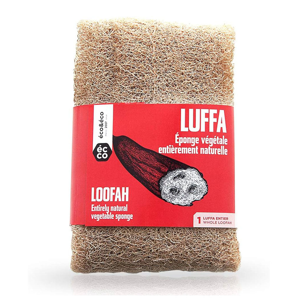 éco & éco luffa éponge végétale naturelle entier