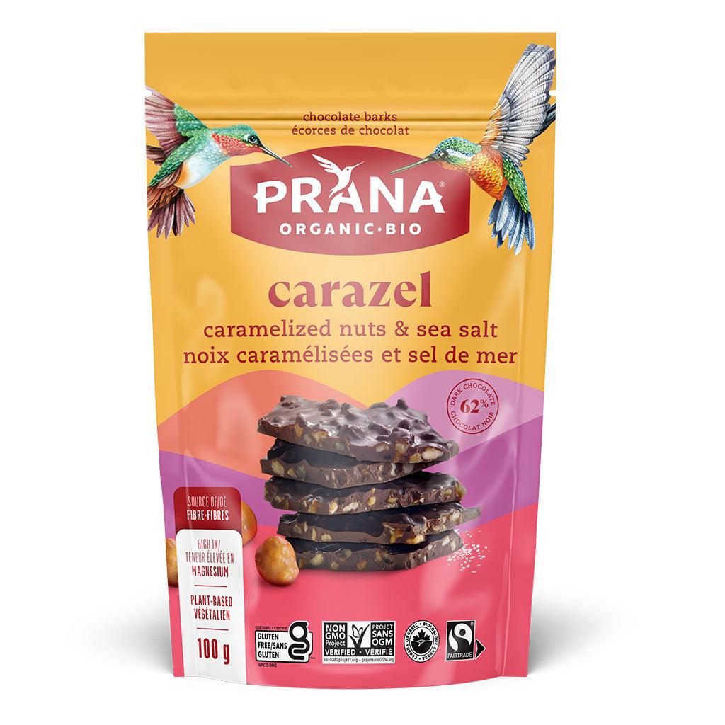 Écorces de Chocolat Noix Caramélisées et Sel de Mer Carazel Prana - La Boite à Grains