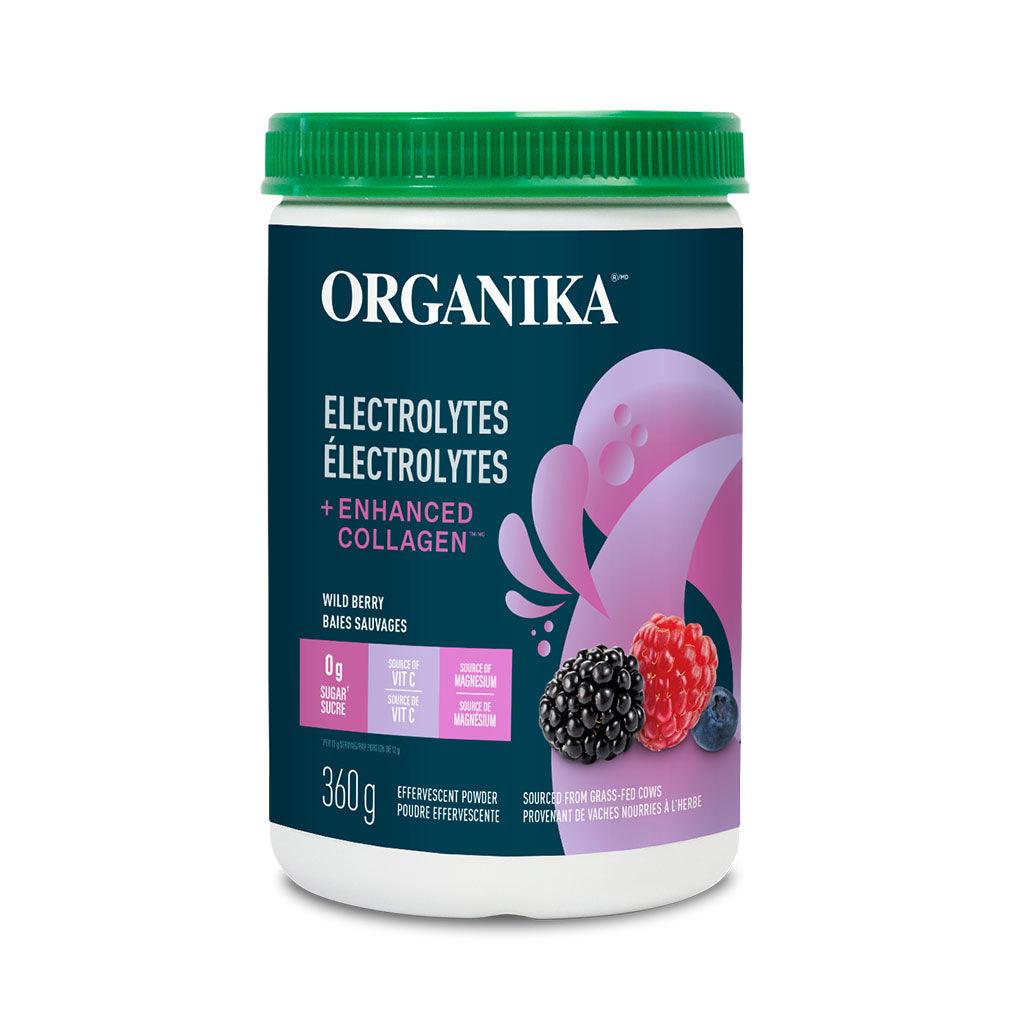 Électrolytes + Enhanced Collagen Baies Sauvages Organika - La Boite à Grains