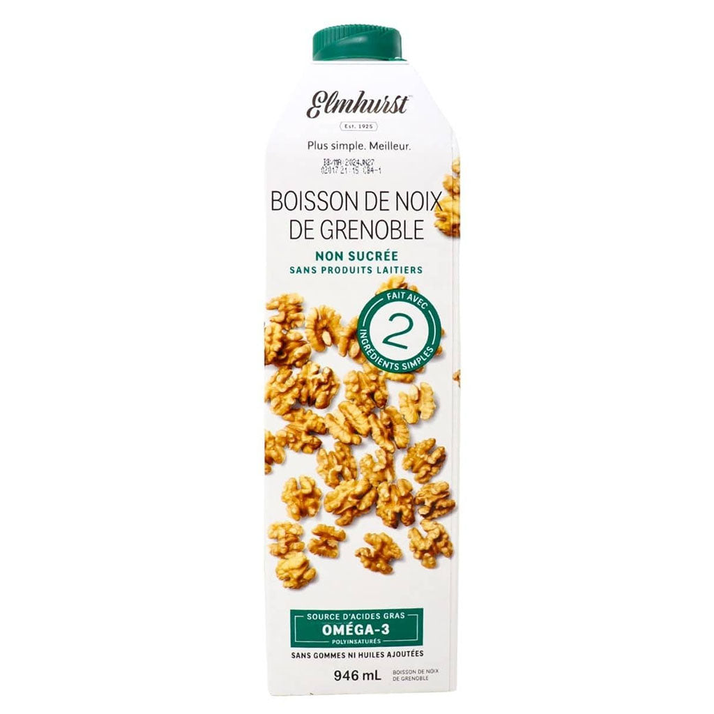 elmhurst boisson noix de Grenoble non sucrée 946 ml - La Boite à Grains