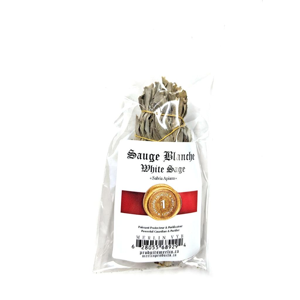 Encens Sauge Blanche en Fagots «Smudge» Produits Merlin - La Boite à Grains