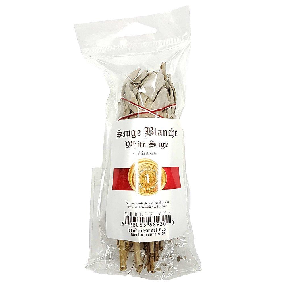 Encens Sauge Blanche en Fagots «Smudge» Produits Merlin - La Boite à Grains