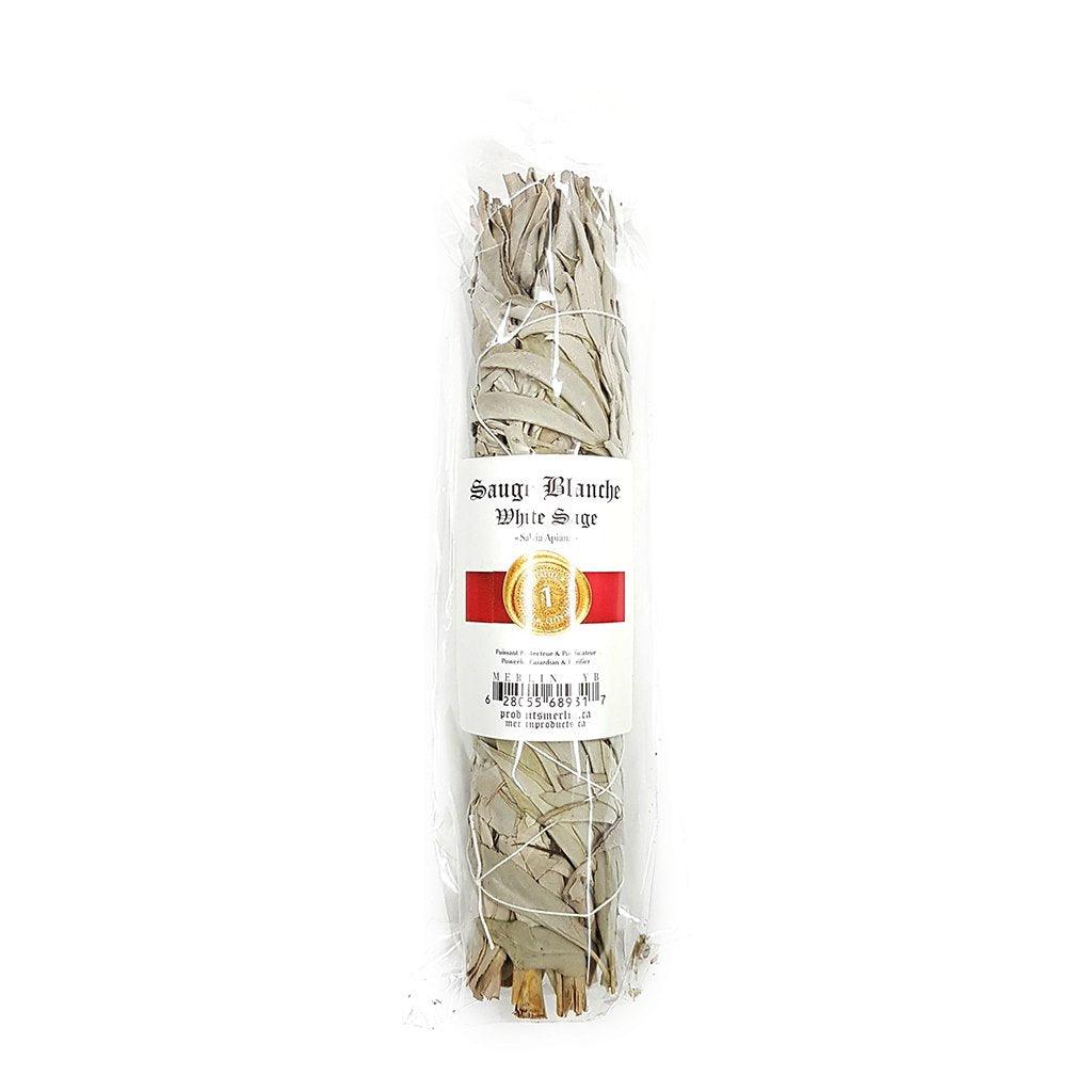 Encens Sauge Blanche en Fagots «Smudge» Produits Merlin - La Boite à Grains