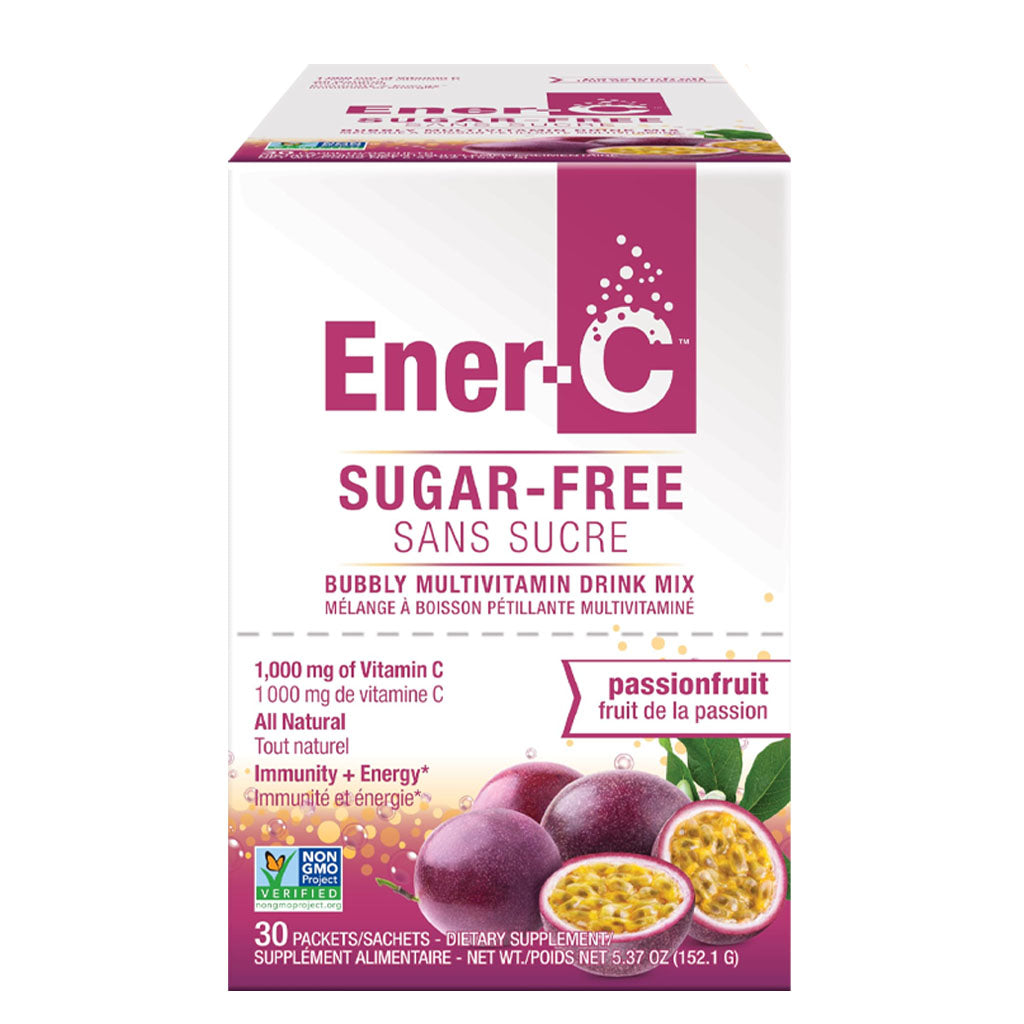 Ener-life ener-c mélange à boisson vitamine c fruit de la passion sans sucre 30 sachets - La Boite à Grains