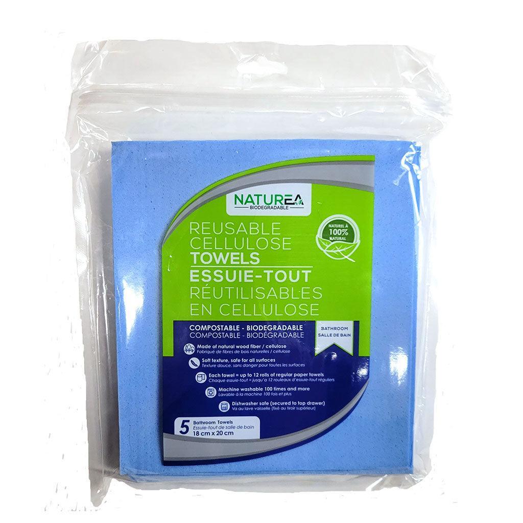 Naturea Biodegradable Cellulose Reusable Bathroom Towels - La Boite à Grains