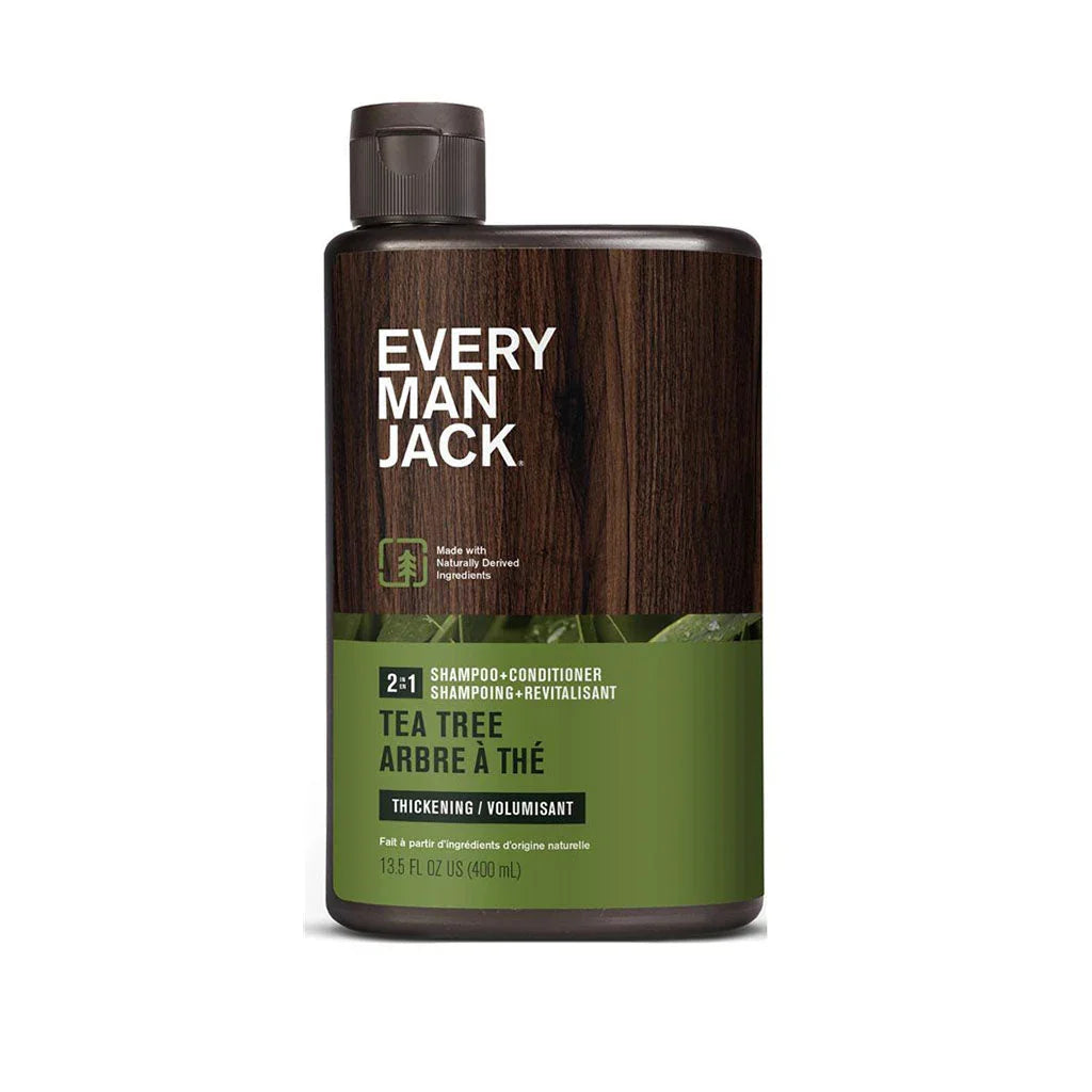 every man jack volumizing revitalizing shampoo tea tree 400 ml - La Boite à Grains
