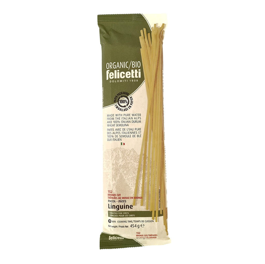 felicetti pâtes linguine blé dur italien biologique 454 g