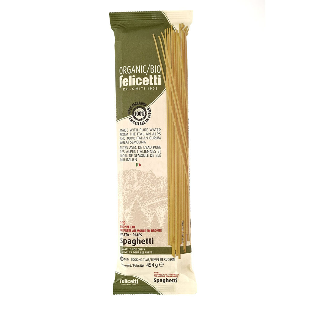 felicetti spaghetti blé dur italien biologique 454 g