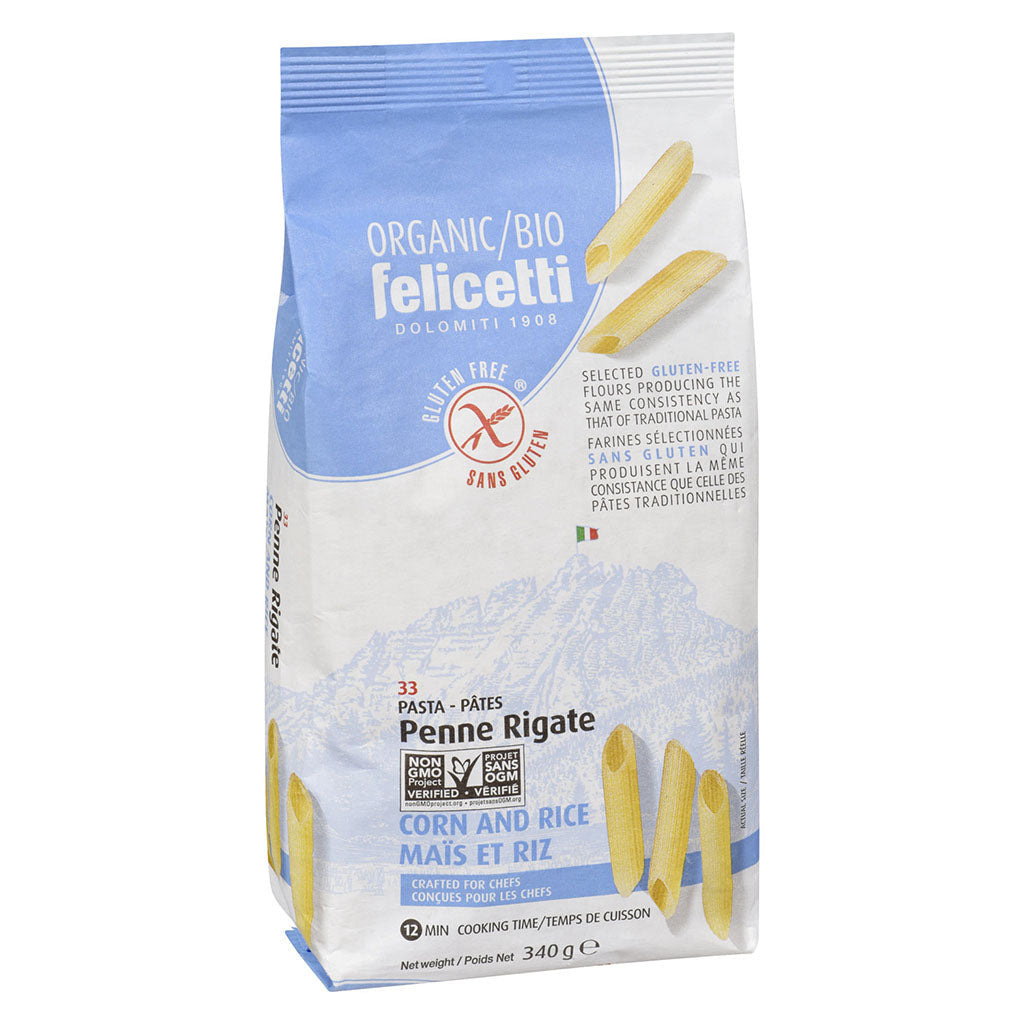 felicetti penne rigate maïs et riz bio - La Boite à Grains