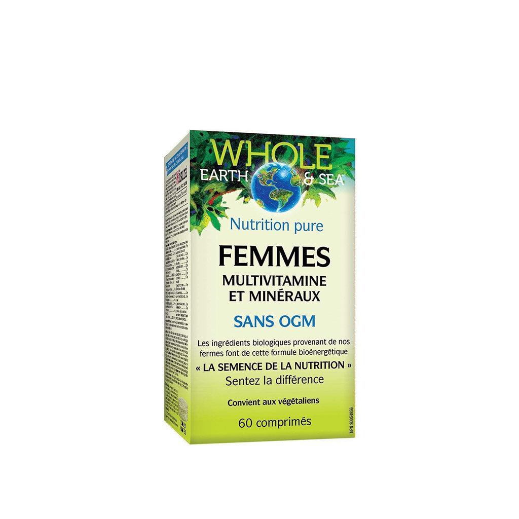 Femmes Multivitamines & Minéraux Whole Earth & Sea - La Boite à Grains