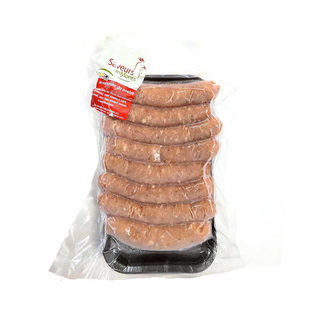 ferme aux saveurs des monts saucisses de poulet déjeuner à l'érable - La Boite à Grains