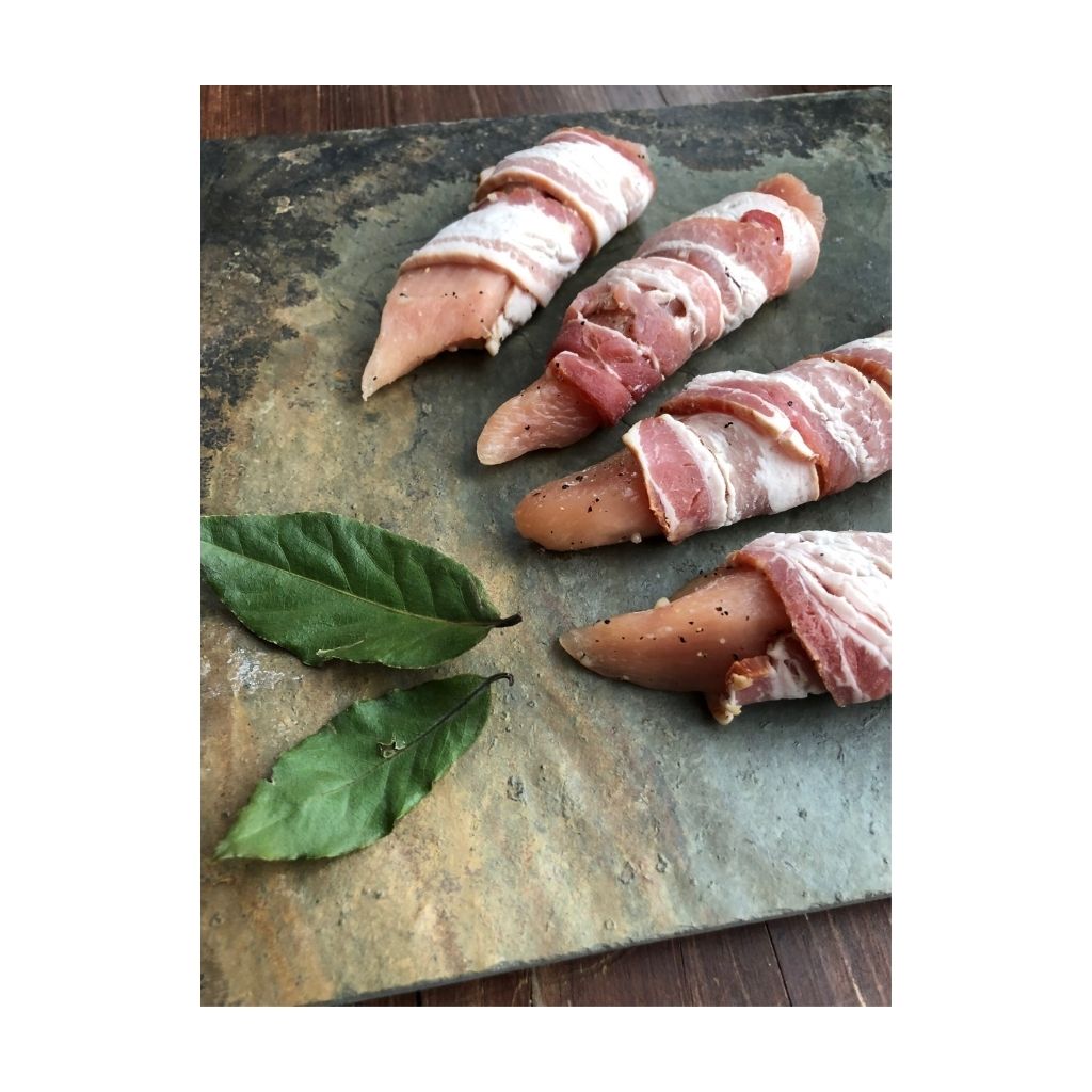 suprêmes de poulet de grain bacon miel et ail Ferme La Rose des Vents - La Boite à Grains