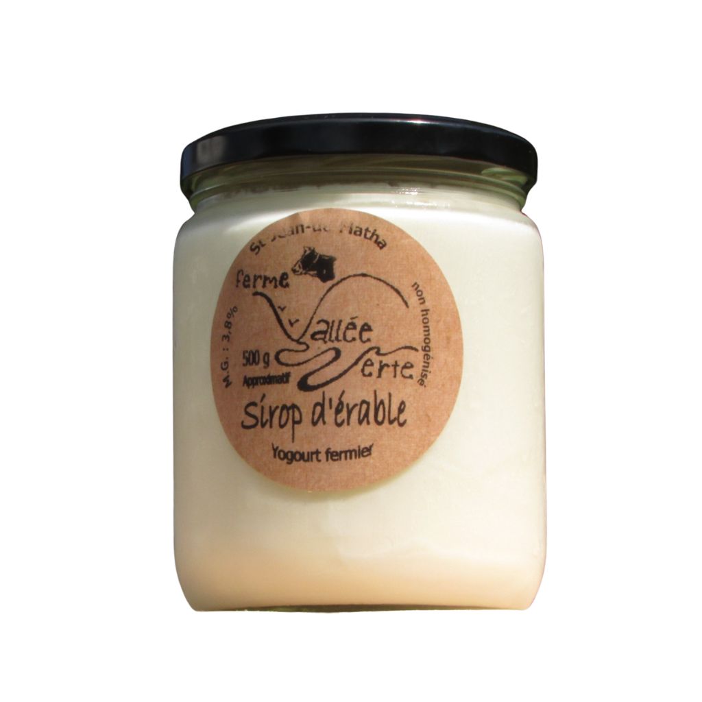 yogourt fermier sirop d'érable Ferme Vallée Verte - La Boite à Grains