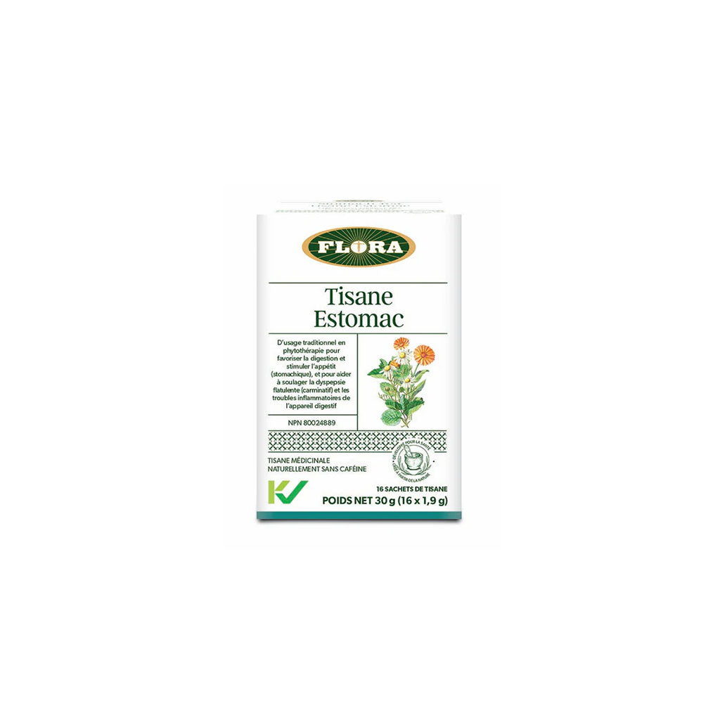 flora tisane estomac 16 sachets - La Boite à Grains