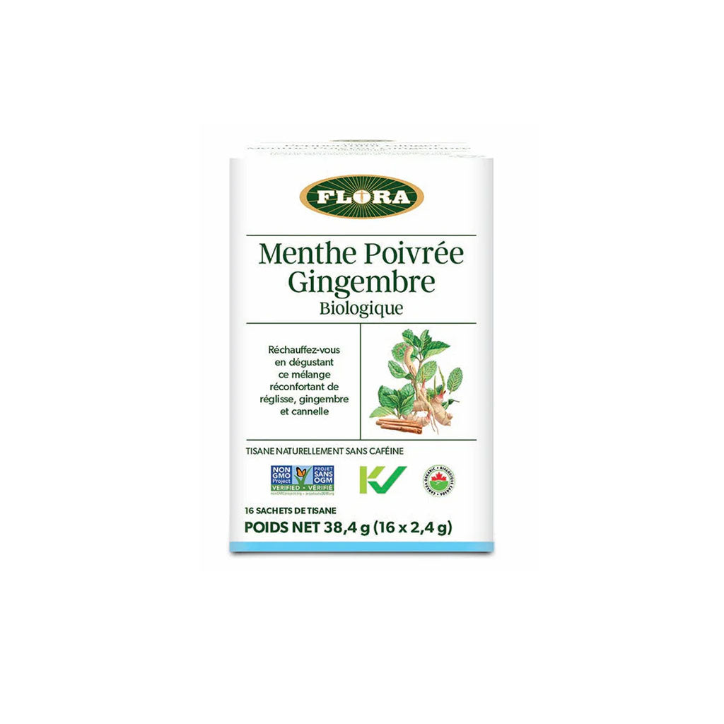 flora tisane menthe poivrée gingembre biologique - La Boite à Grains