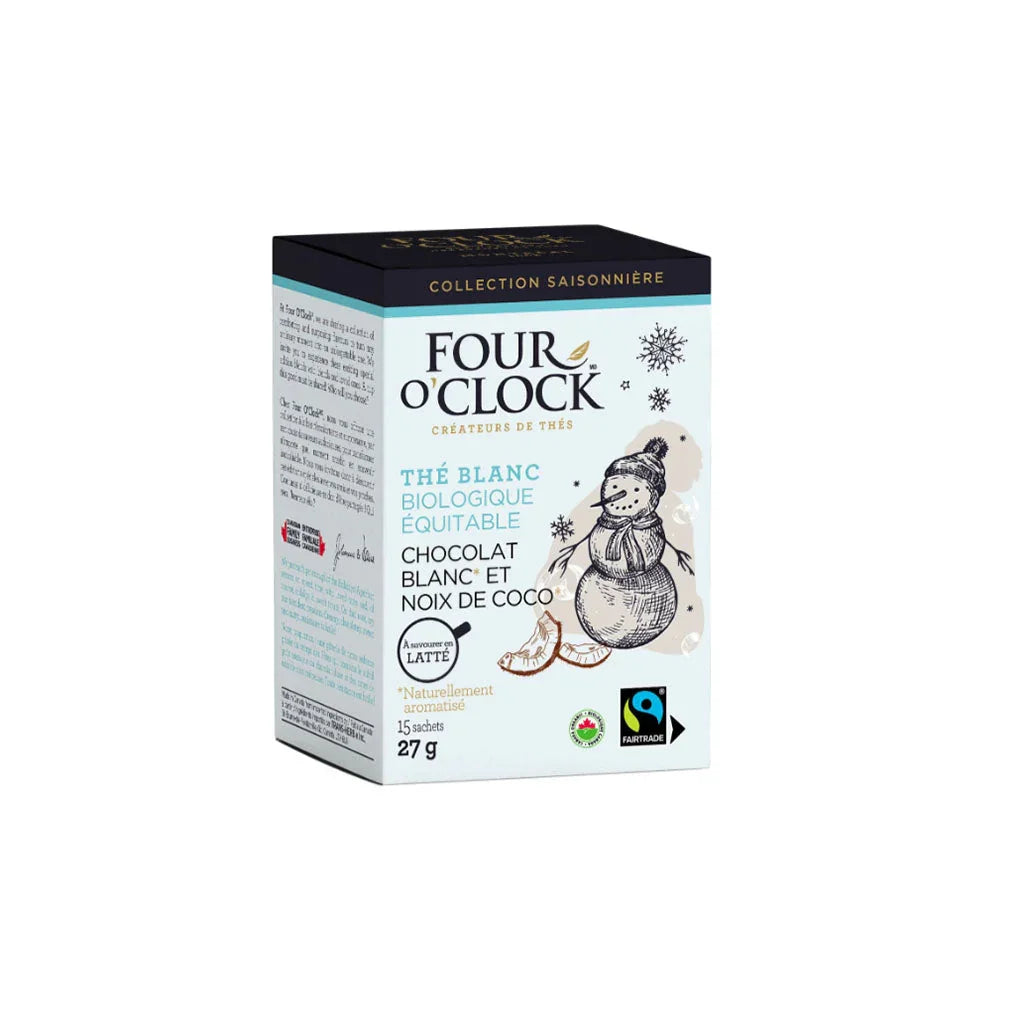 Four O'Clock White Chocolate and Coconut Tihé - La Boite à Grains