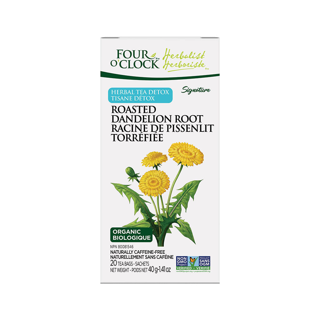 four o'clock tisane détox racine de pissenlit torréfiée 20 sachets - La Boite à Grains
